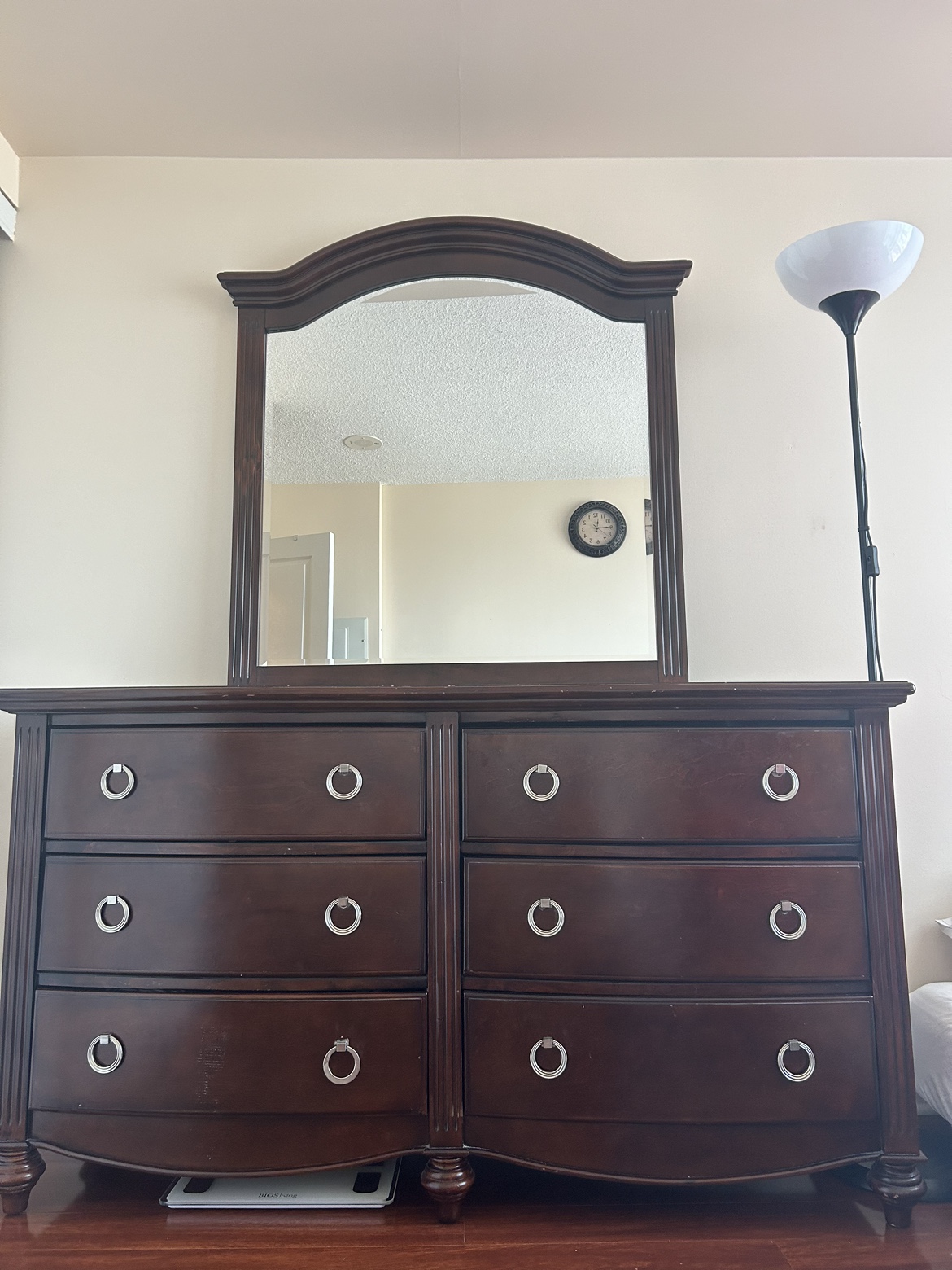 Wooden Dresser With Mirror - photo 2