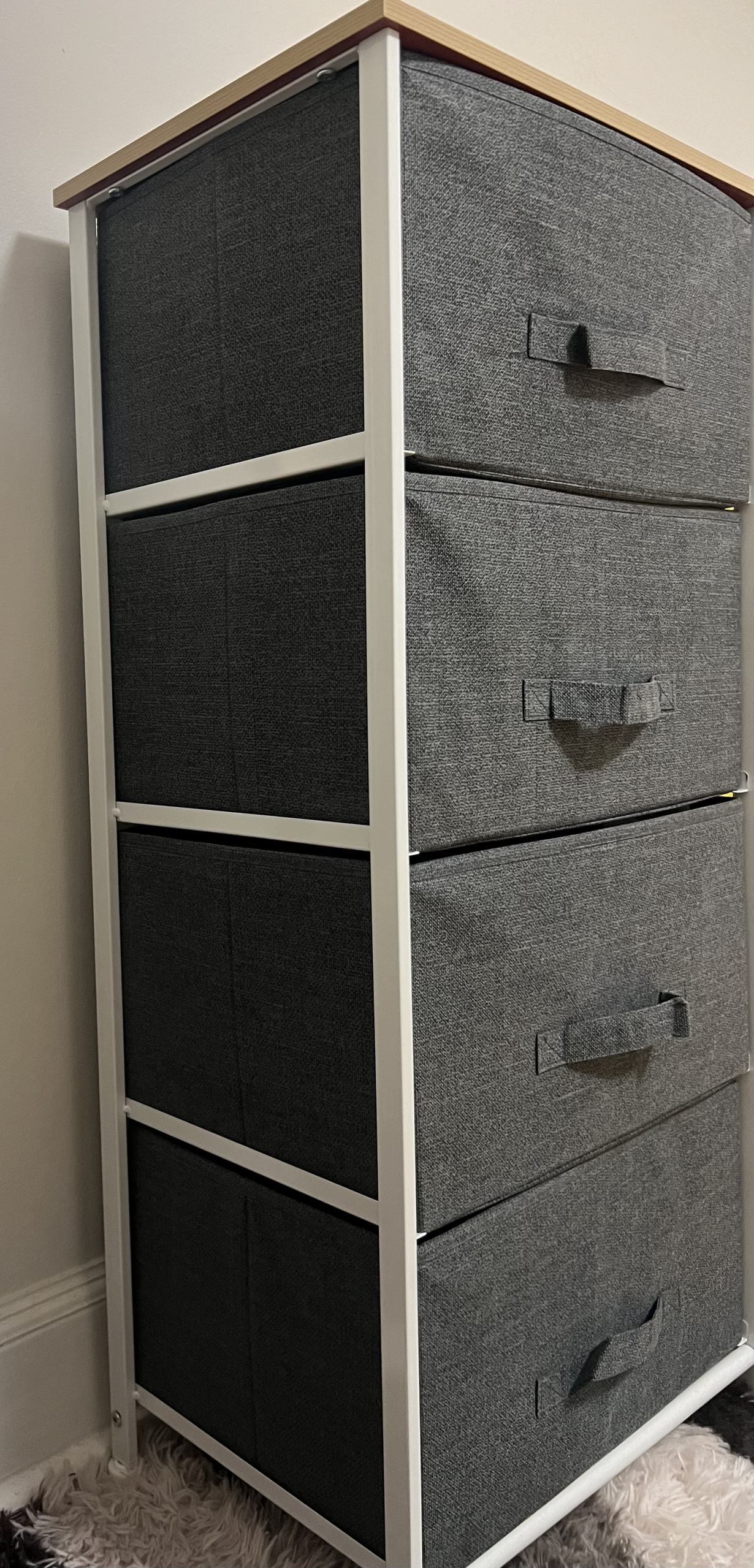 Grey 4-Drawer Clothing Unit - photo 2