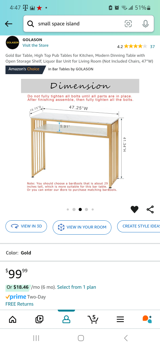 bar table