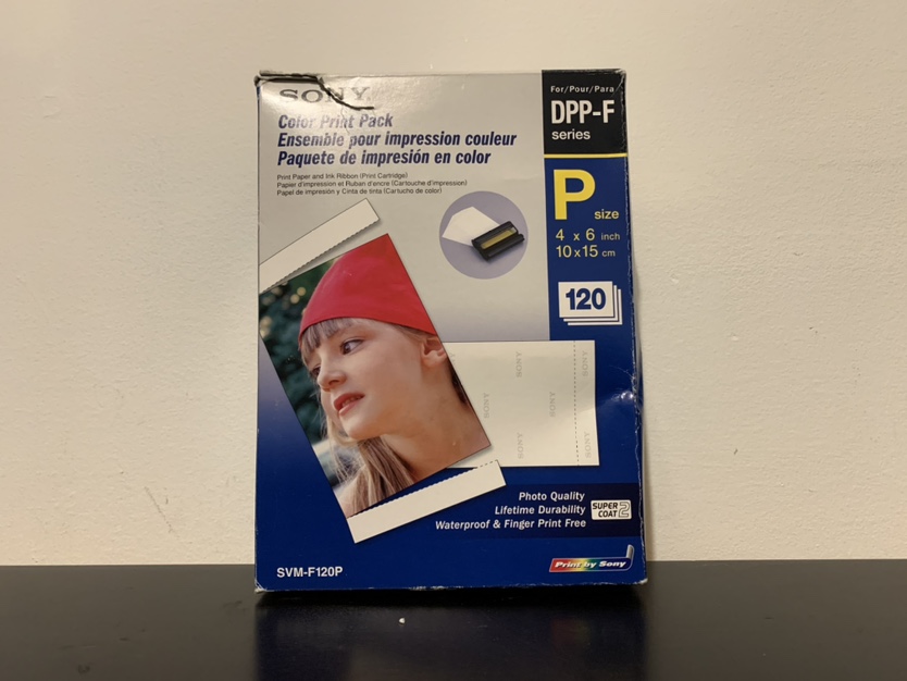 Sony SVM-F120P 4x6 Photo Paper DPP-F Cartridges 100 Sheets thumbnail
