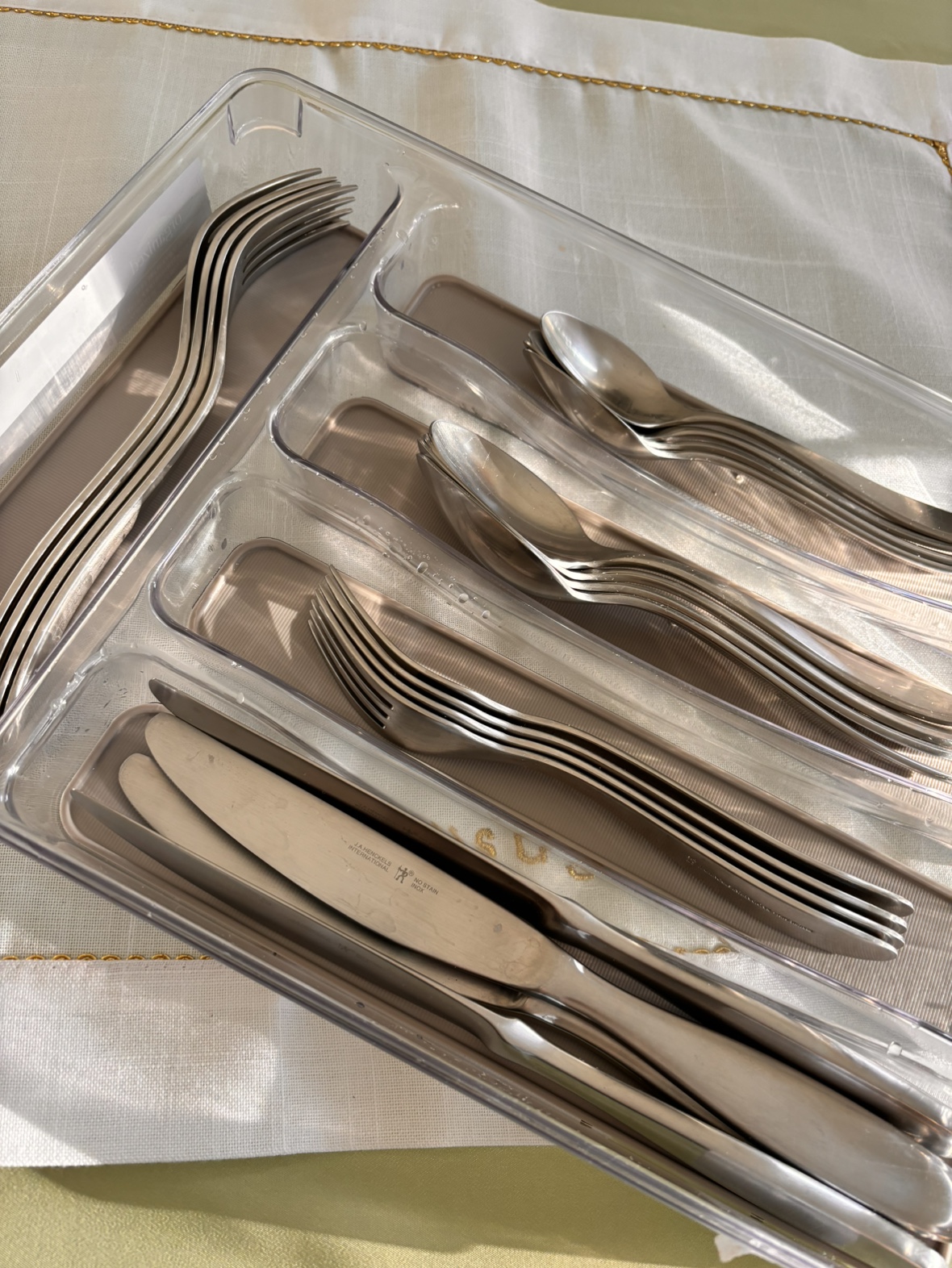 Henckels cutlery set with organizer thumbnail