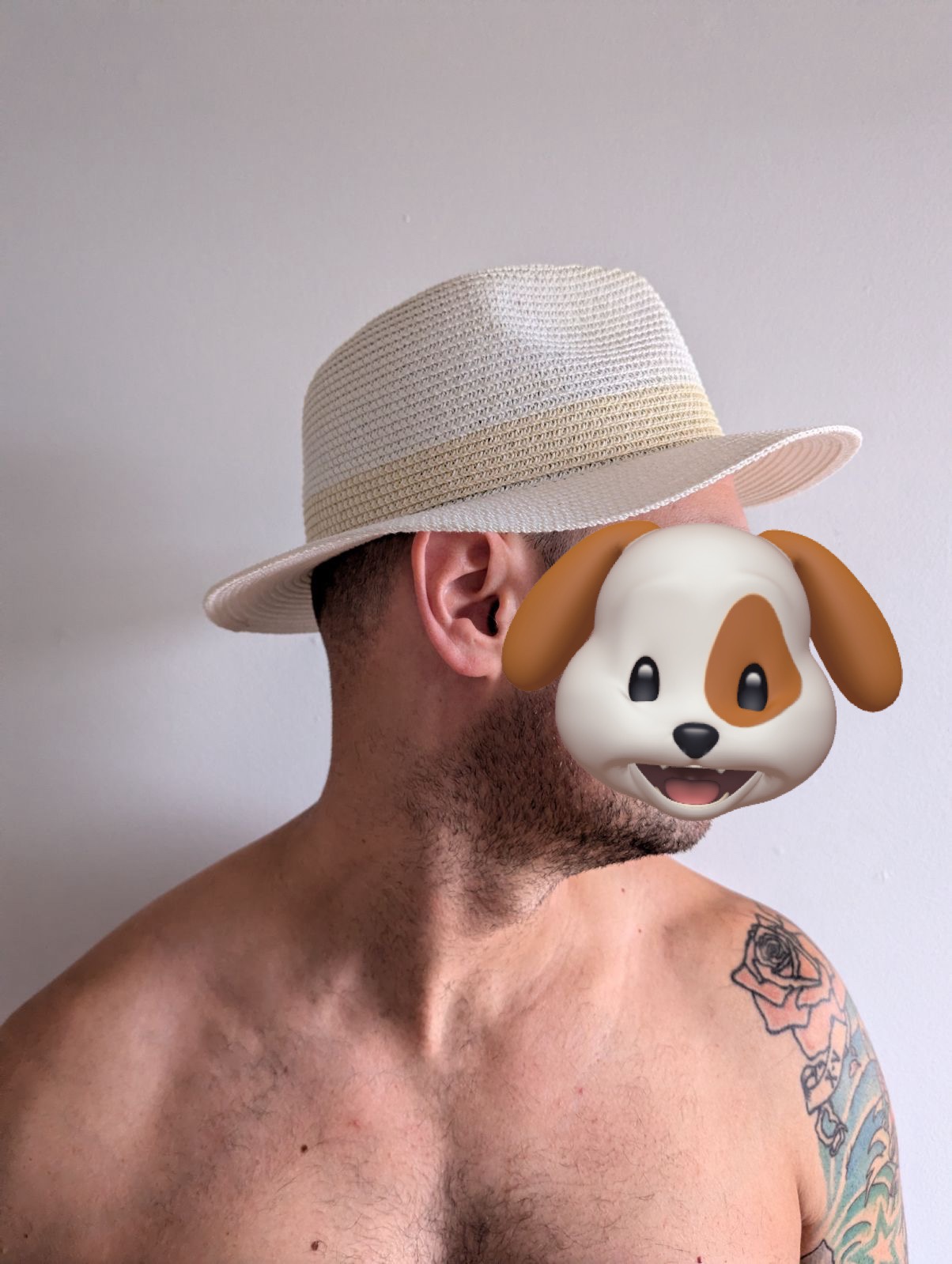 White Straw Fedora Hat