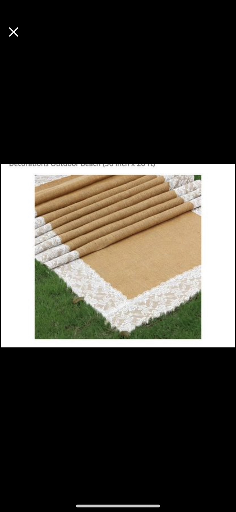 Burlap Wedding Aisle Runner (2 x 20Ft) - photo 2