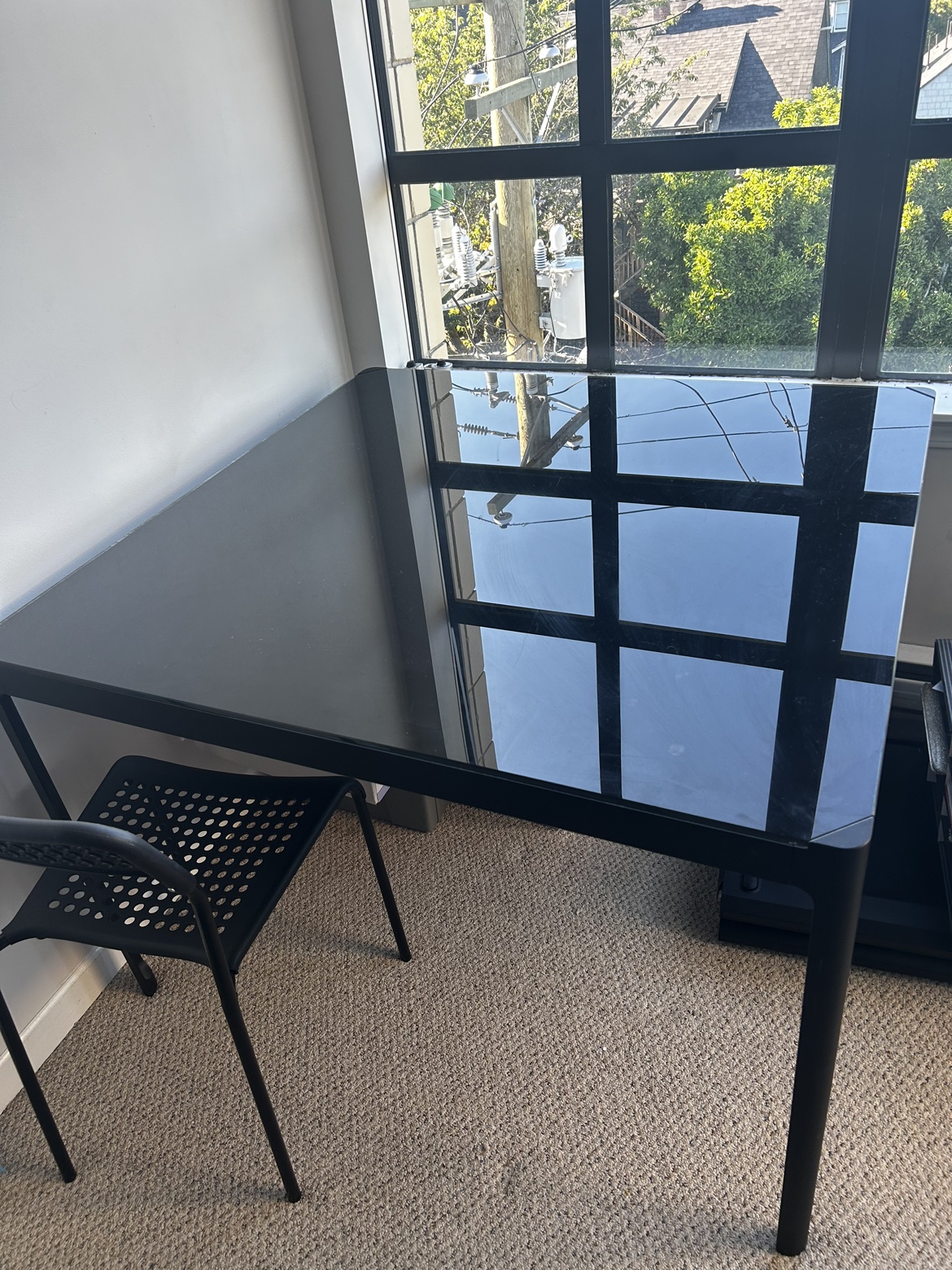 Black Glass Table thumbnail