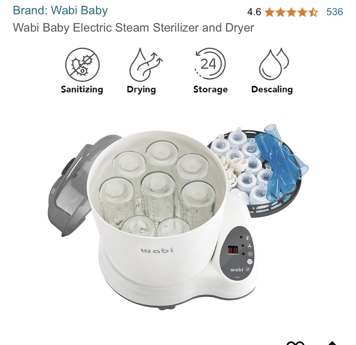 Wabi baby bottle steamer - photo 2