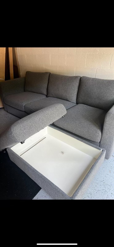 IKEA finnala sofa with ottoman - photo 3