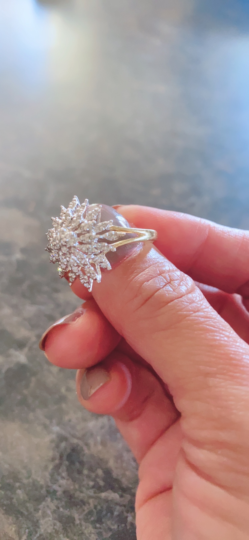 Diamond 10K White & Yellow Gold Ring - photo 5