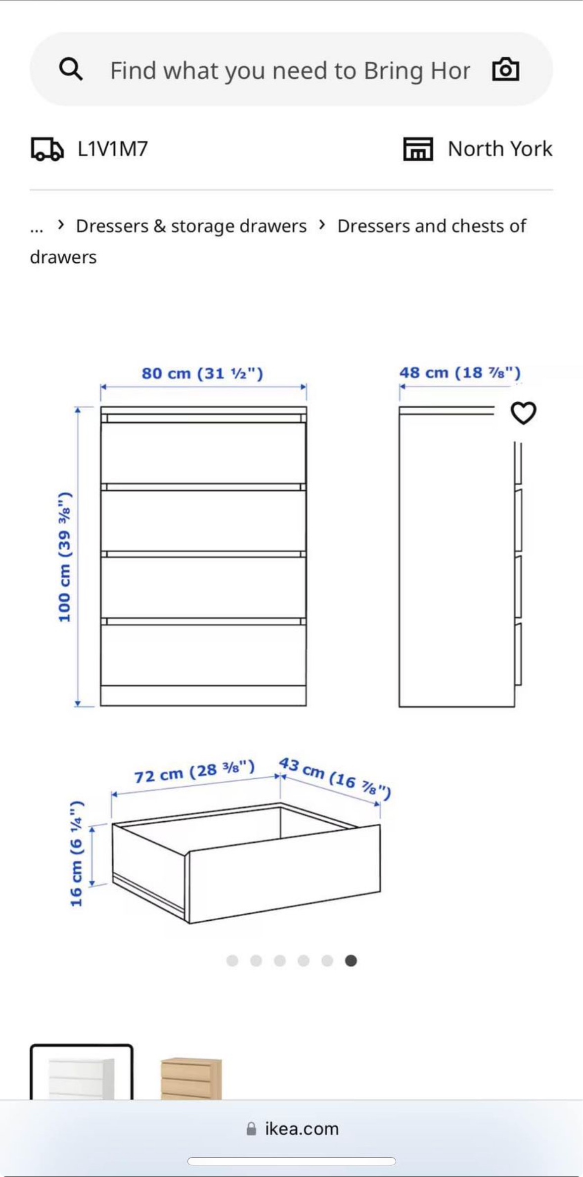 IKEA MALM 4 Drawer Dresser image indicator(3)