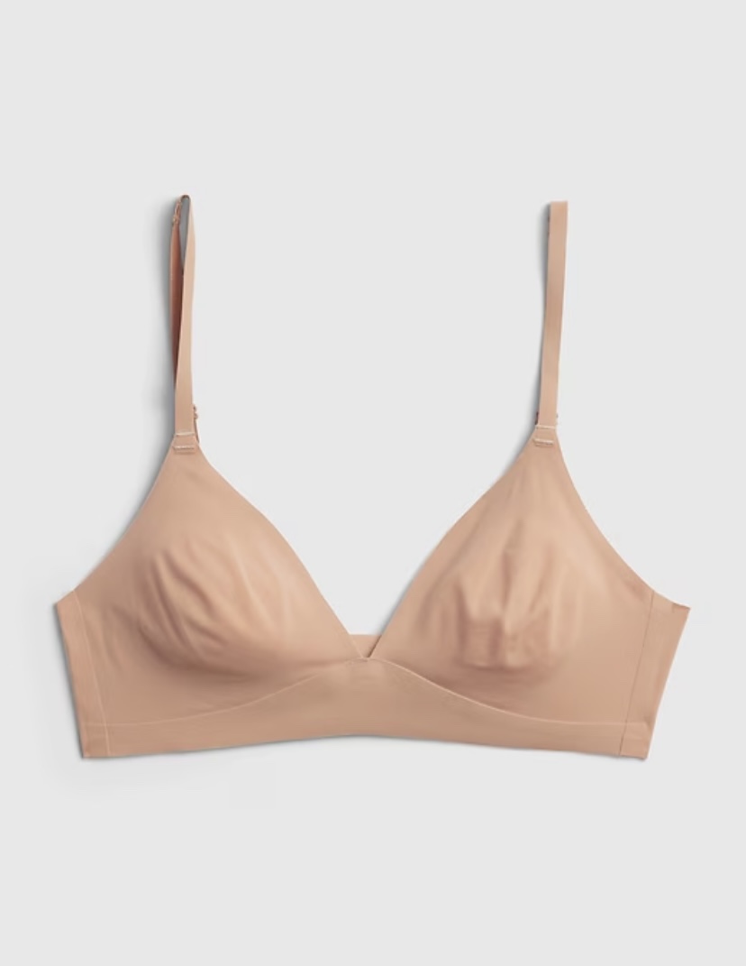 Gap Body No Show Bralette in passion rose pink size M image indicator(2)