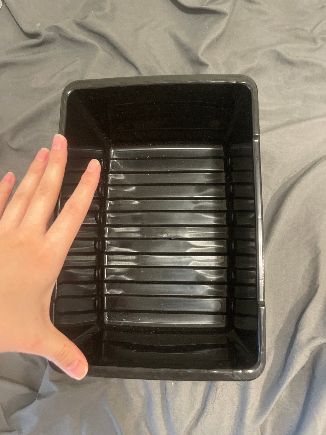 Black Plastic Storage Bins - photo 2