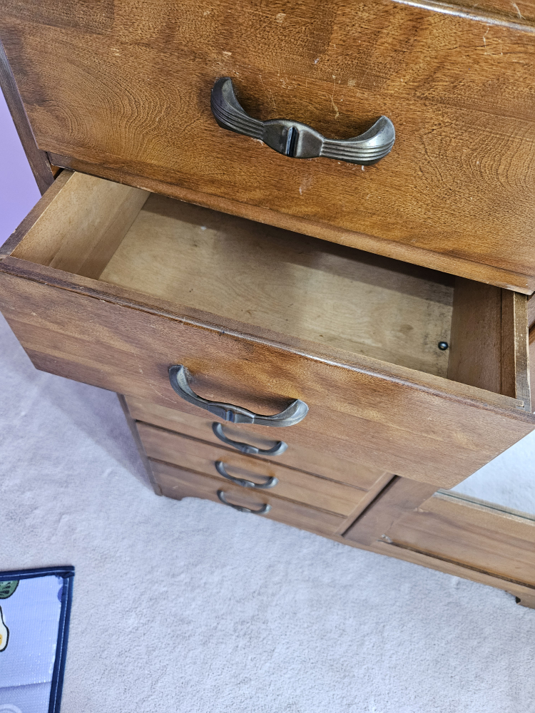 Antique Wooden Armoire with multiple drawers image indicator(5)