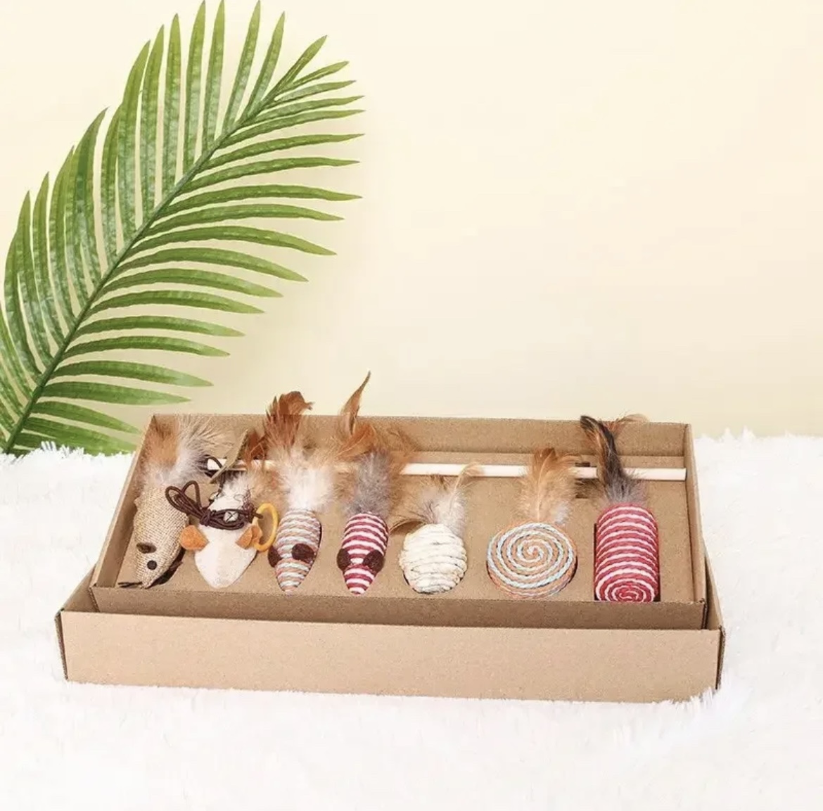 Cat Feather Toy Set 7-Piece Set image indicator(2)