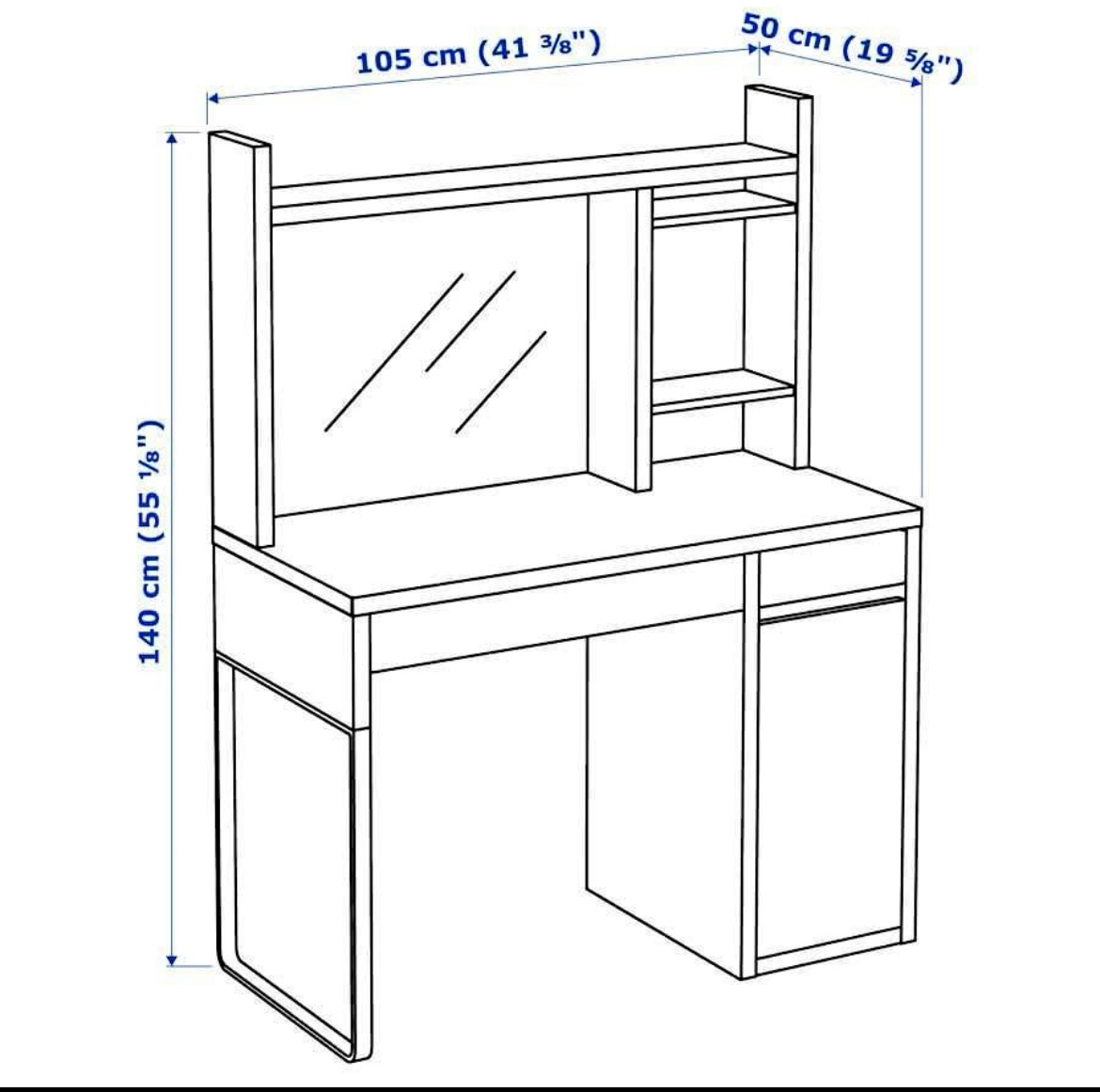 IKEA MICKE Desk with Chair