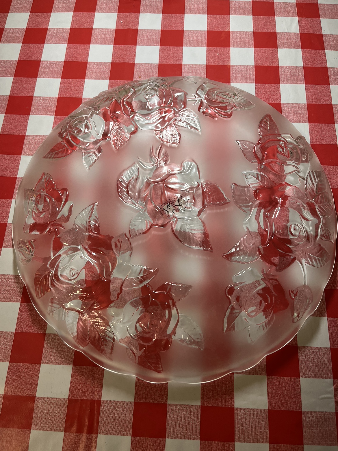 Laura Glass International Rose Serving Platter - photo 2