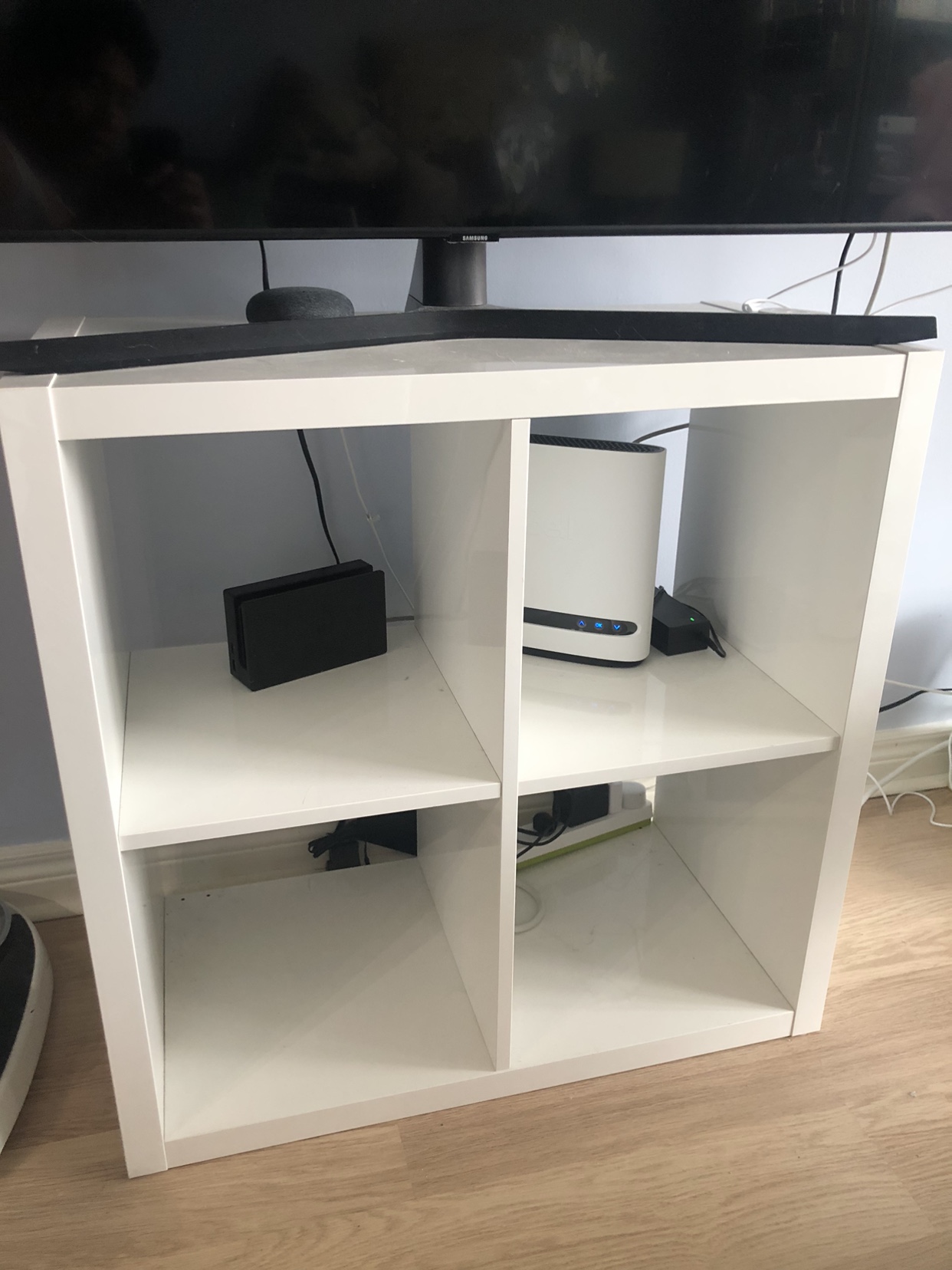 White Kallax Shelf Unit thumbnail