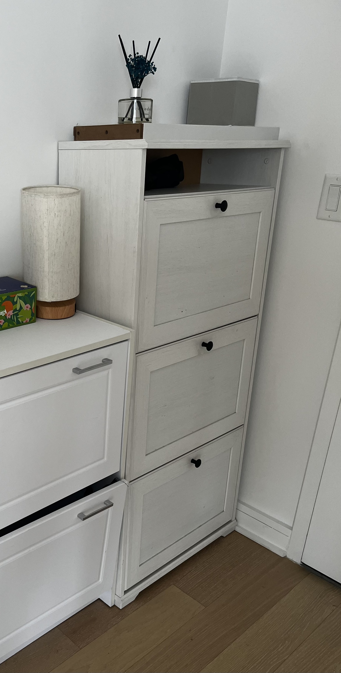 White Shoe Cabinet