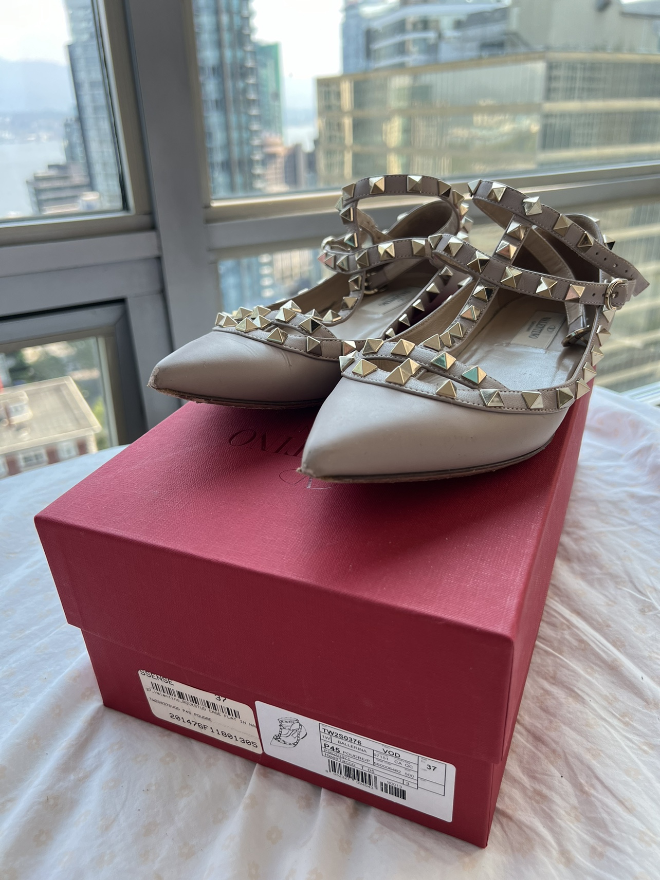 Valentino Garavani Patent Rockstud Ballet Flat - Size 37 - photo 2