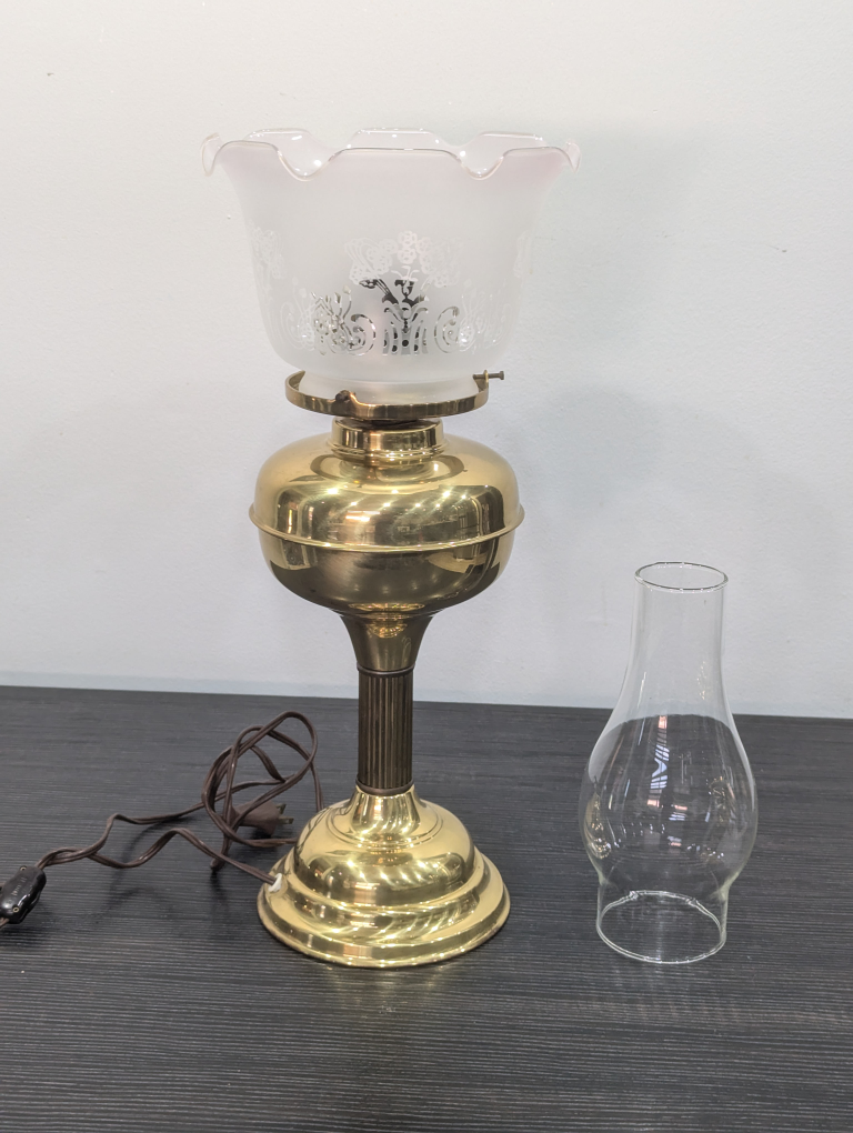 Vintage electric brass lamp image indicator(3)