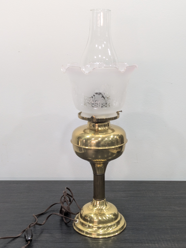 Vintage electric brass lamp image indicator(4)