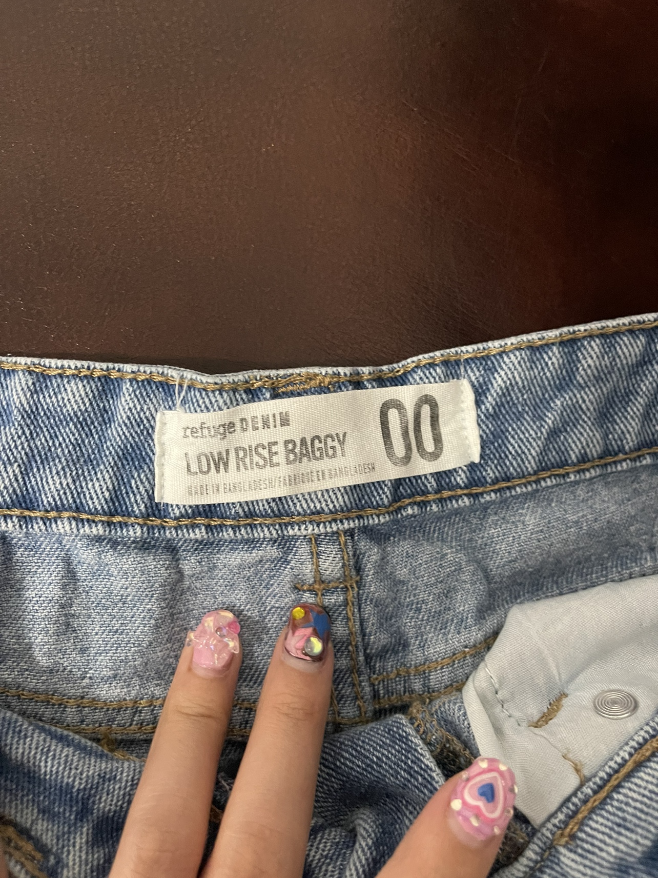 Refuge Denim Low Rise Baggy Jeans image indicator(3)