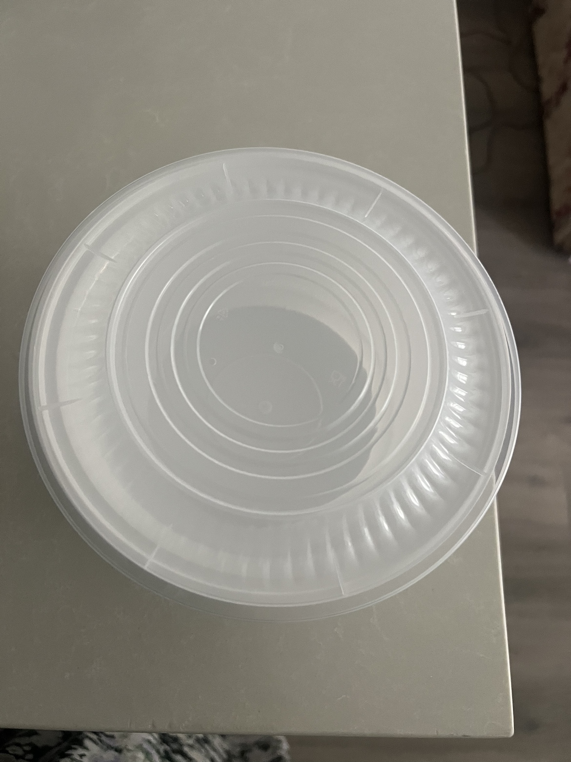 Large Plastic Bowl with Lid - 100pcs - photo 2