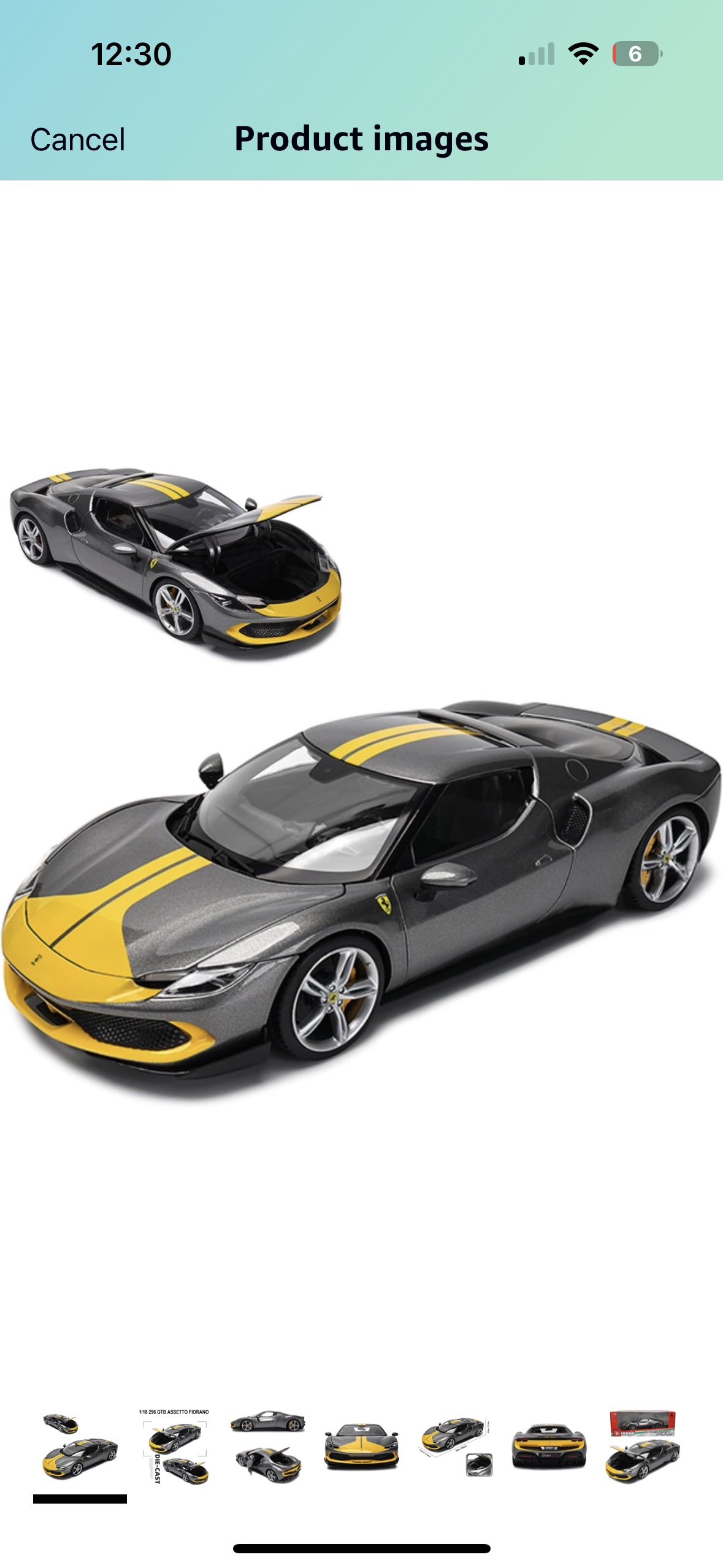 a 1/18 scale model of a Ferrari 296 GTB Assetto Fiorano image indicator(6)