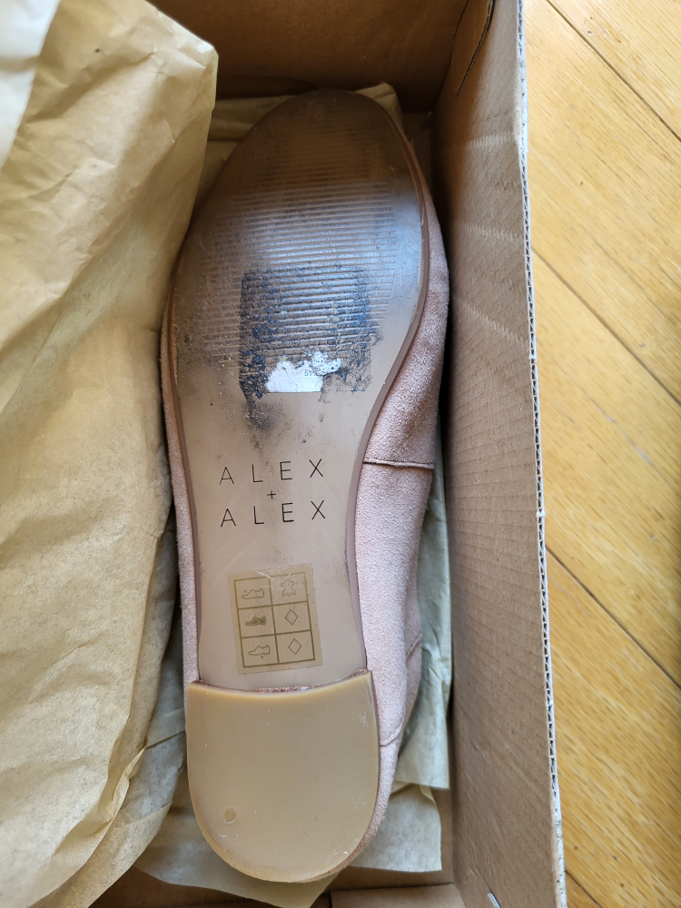 ❣️ New Alex + Alex Light Pink Suede Loafers Women's Size 6 image indicator(6)