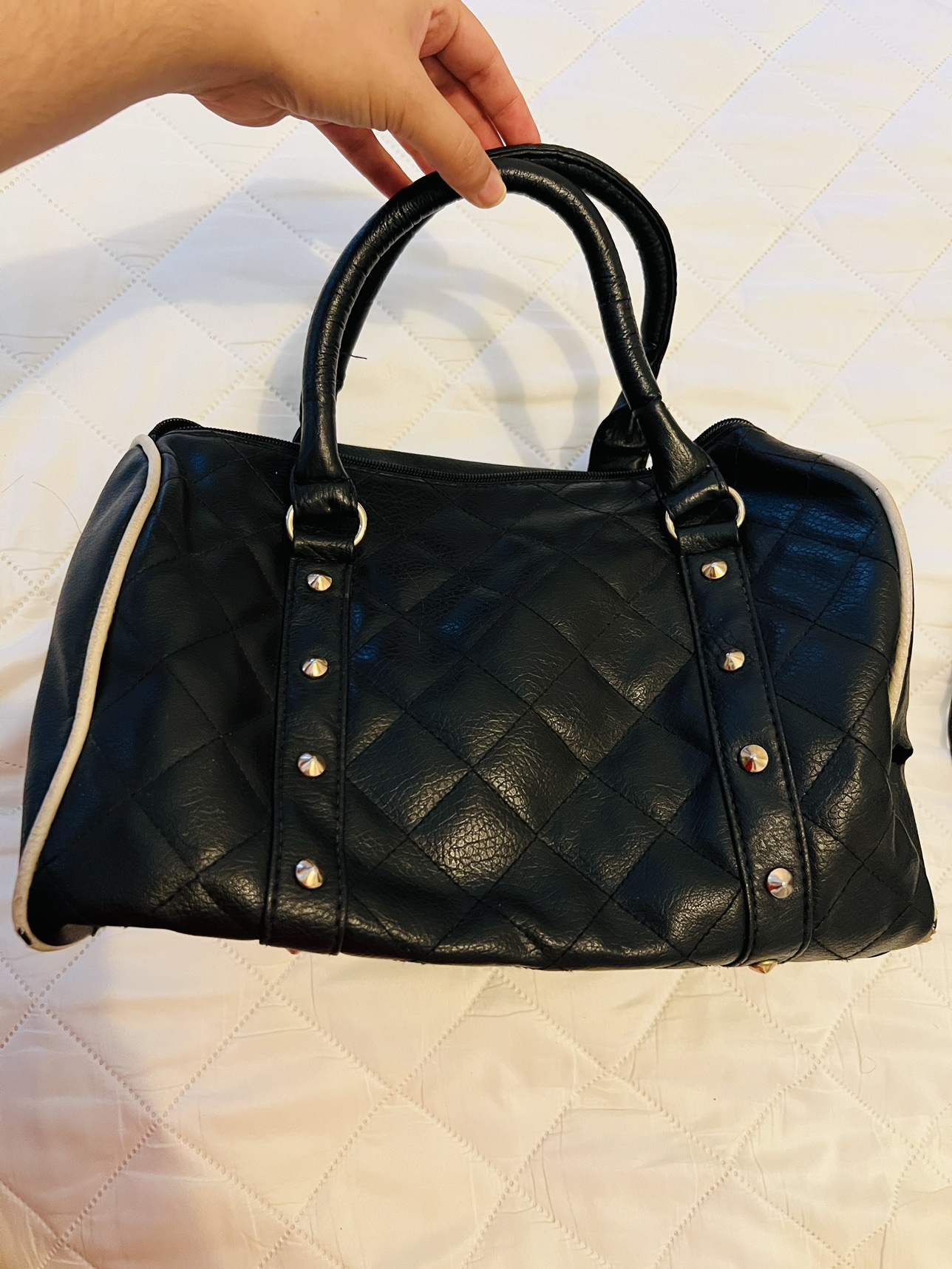 Black Quilted Handbag