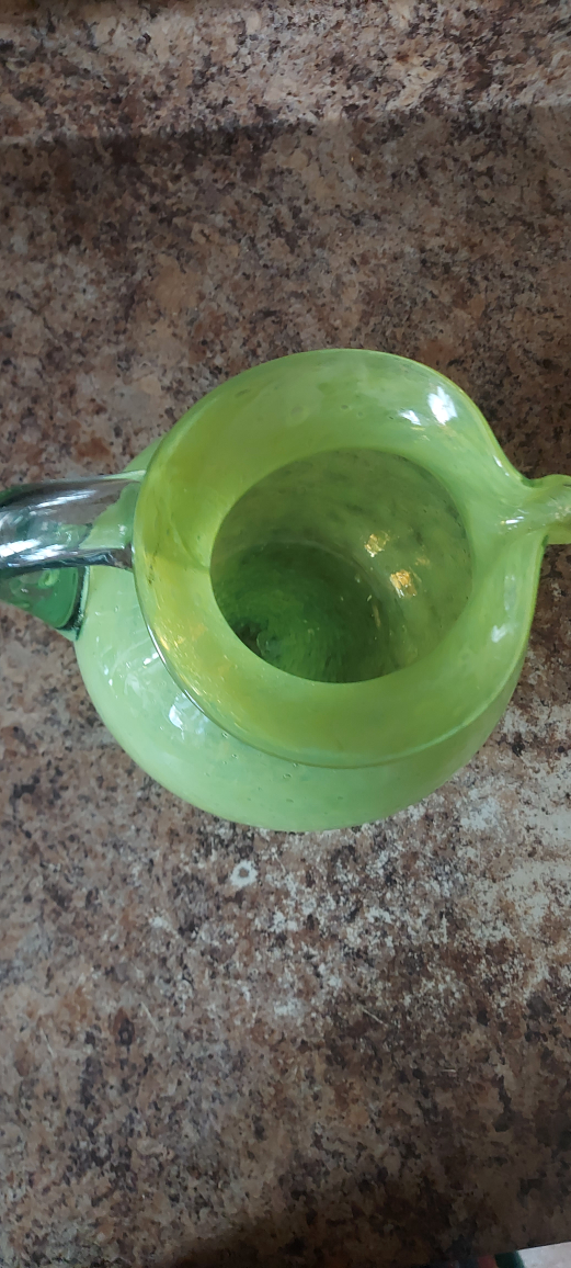 Green Glass Pitcher - photo 2