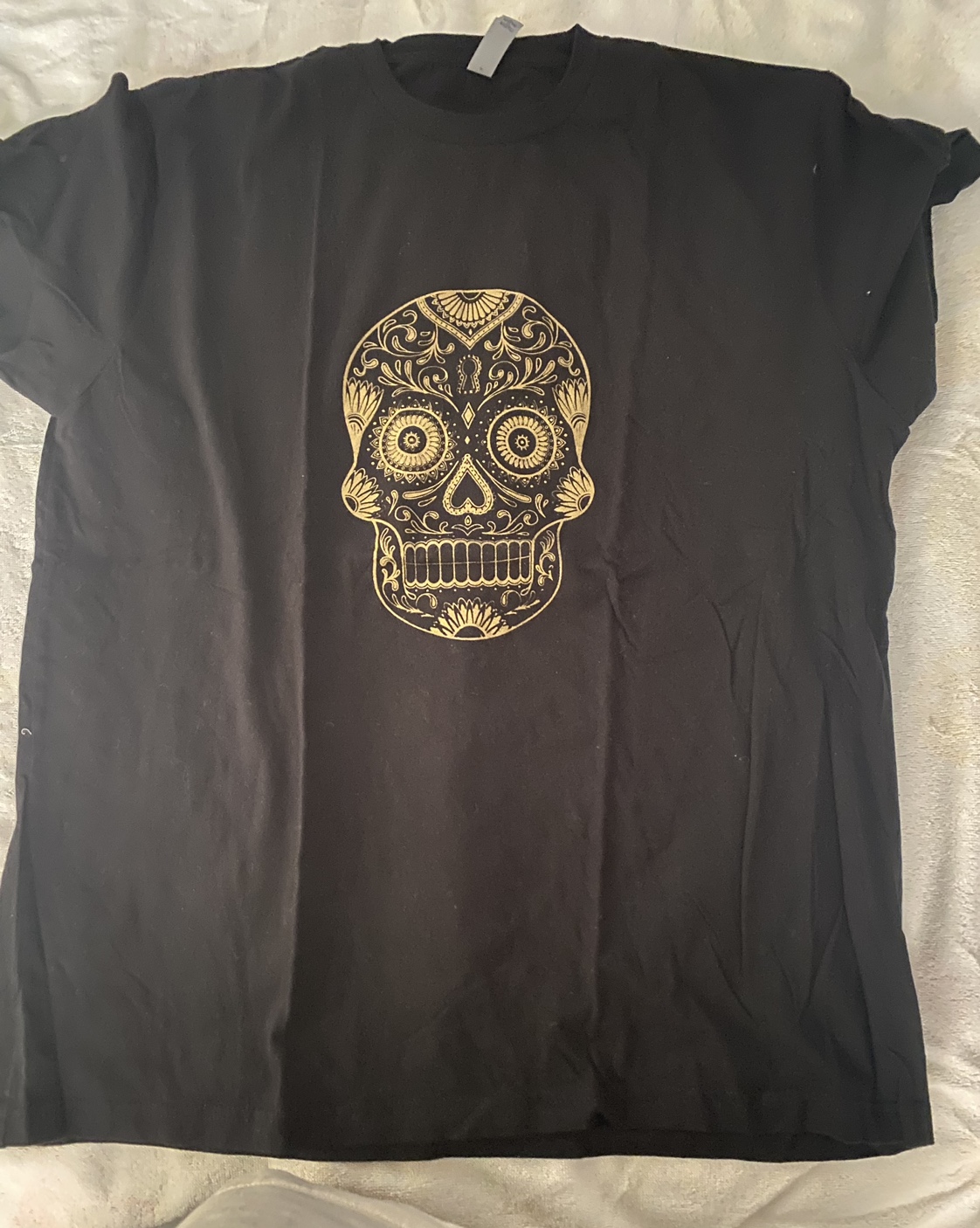 Day of the Dead Skull Shirt XL