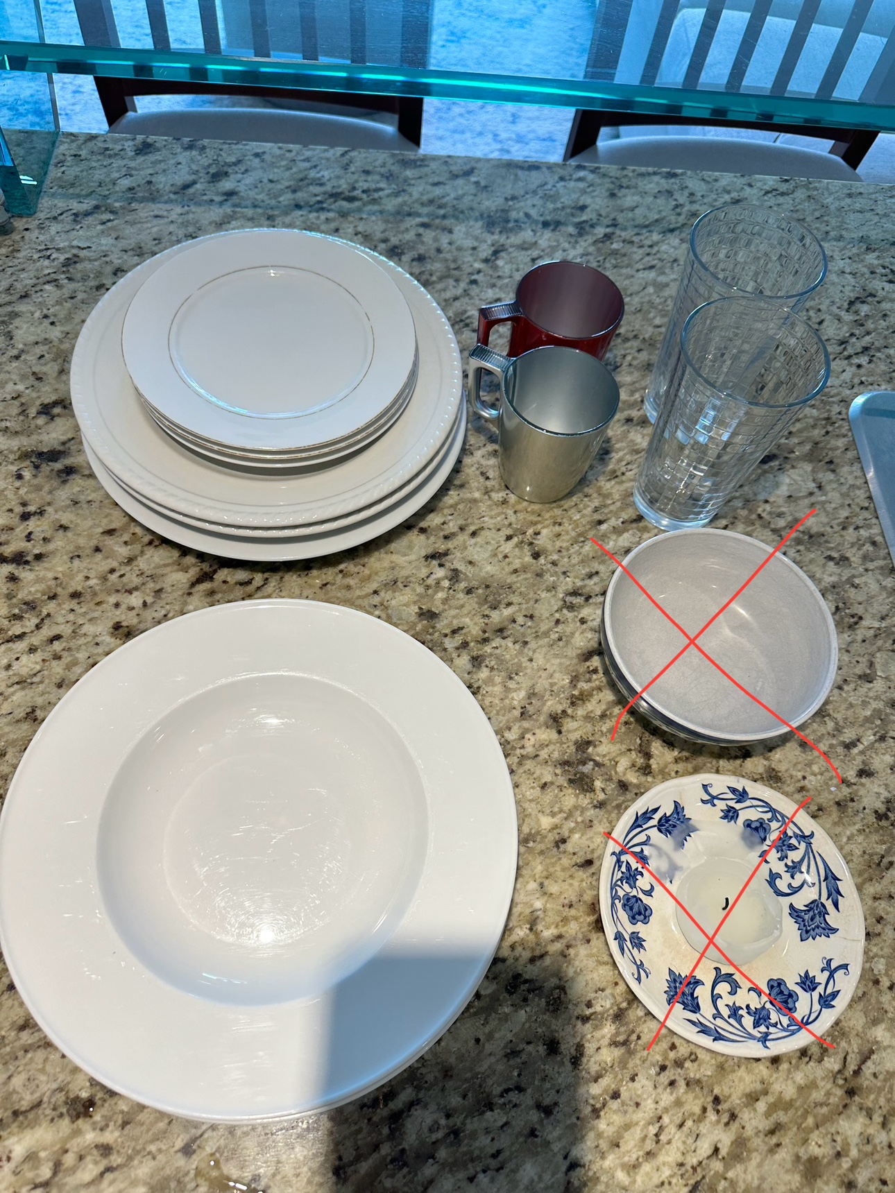 Plates, mugs,cups and pots