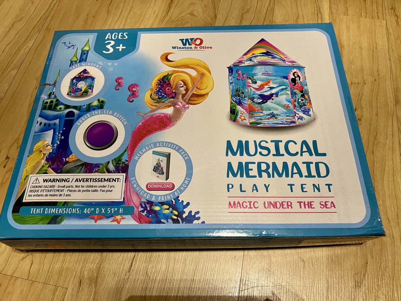 Musical Mermaid Play Tent