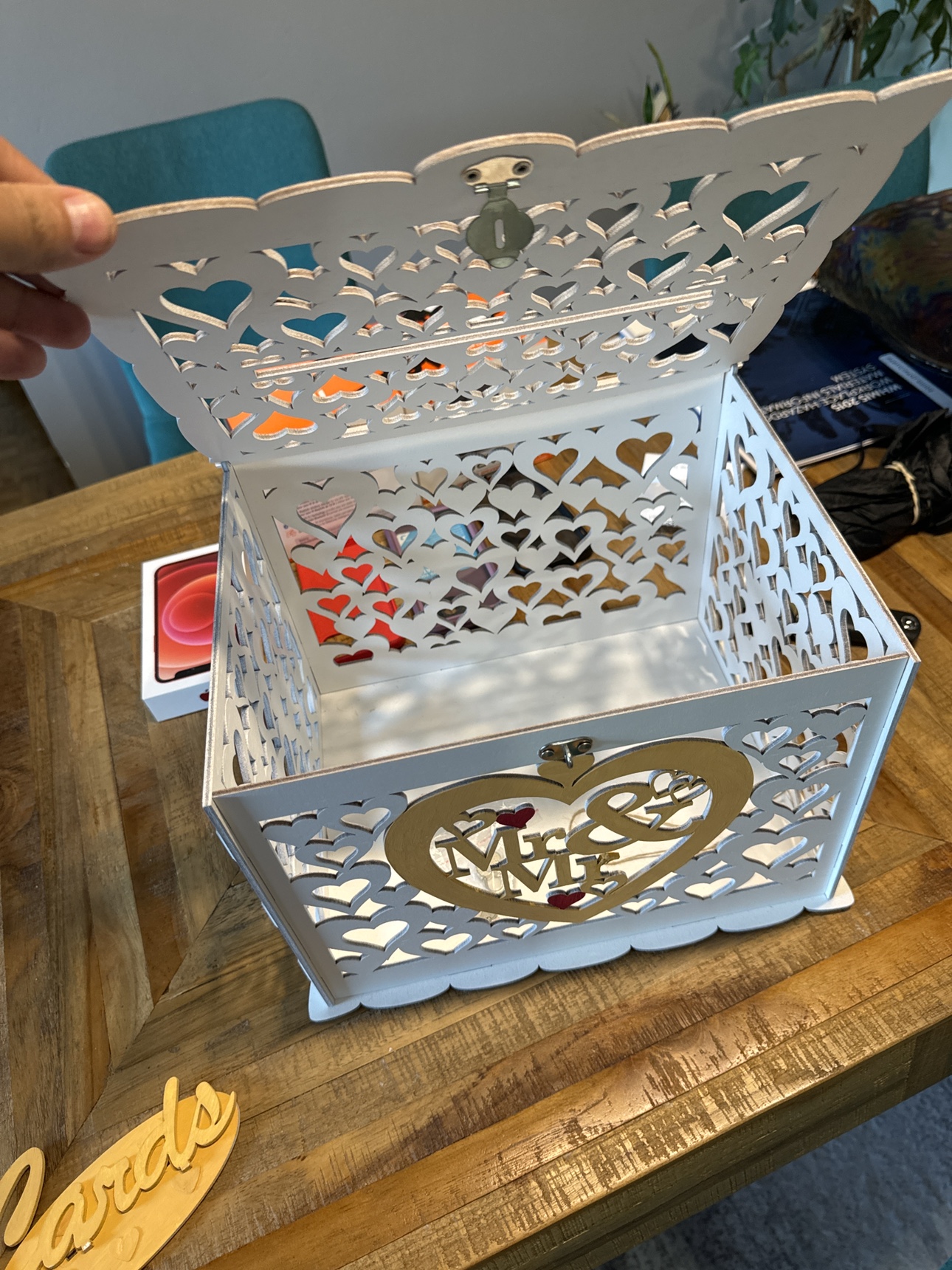 Mr & Mr Wedding Card Box - photo 2