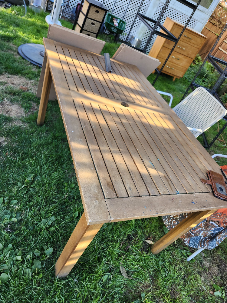 Wooden Patio Table thumbnail