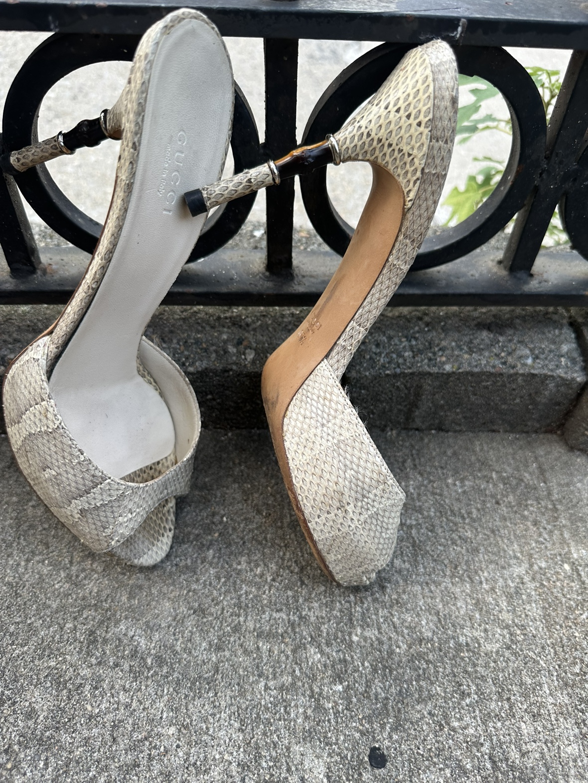 Gucci Snake Skin Heels