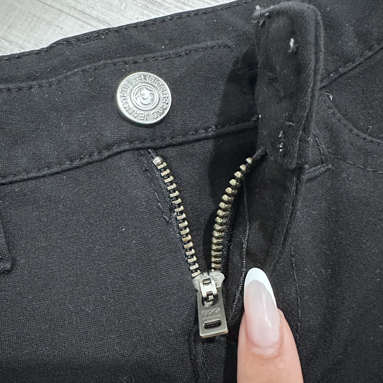 True Religion black skinny pants image indicator(5)