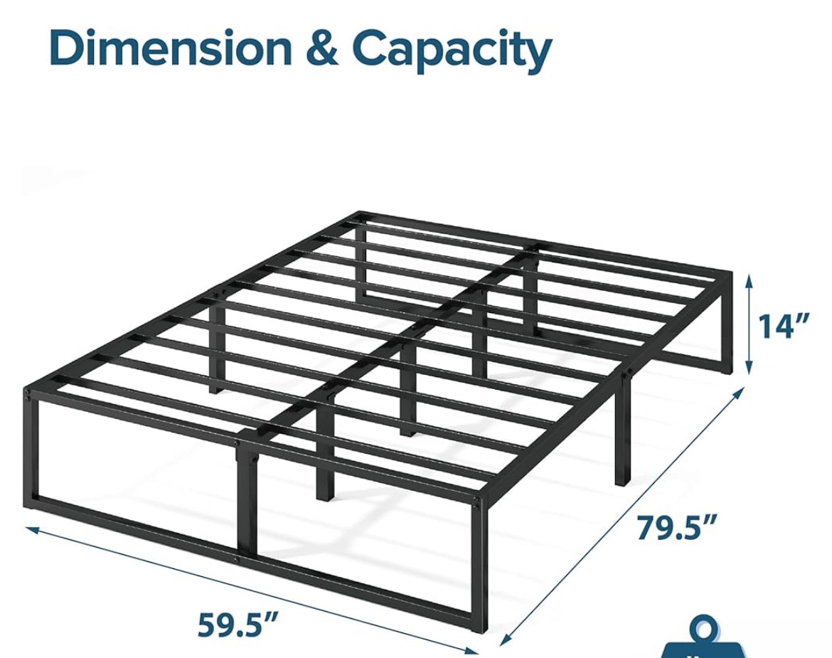 Queen Size Metal Bed Frame - photo 3