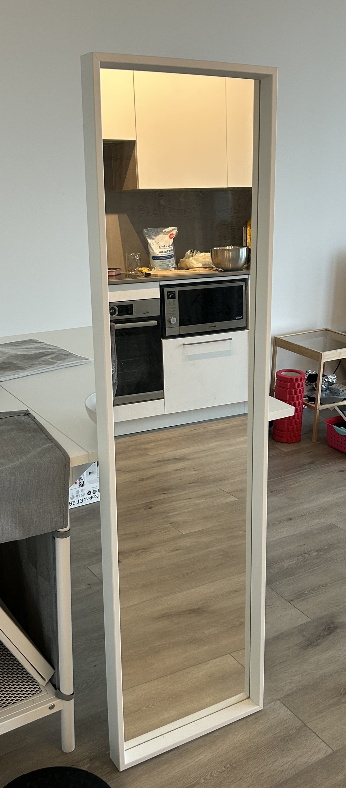 White mirror from Ikea
