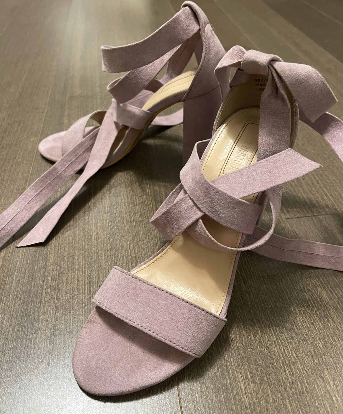 Purple Suede Heels