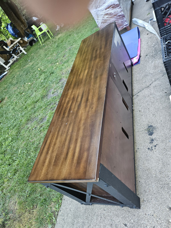 6 ft. entertainment tv stand - photo 5
