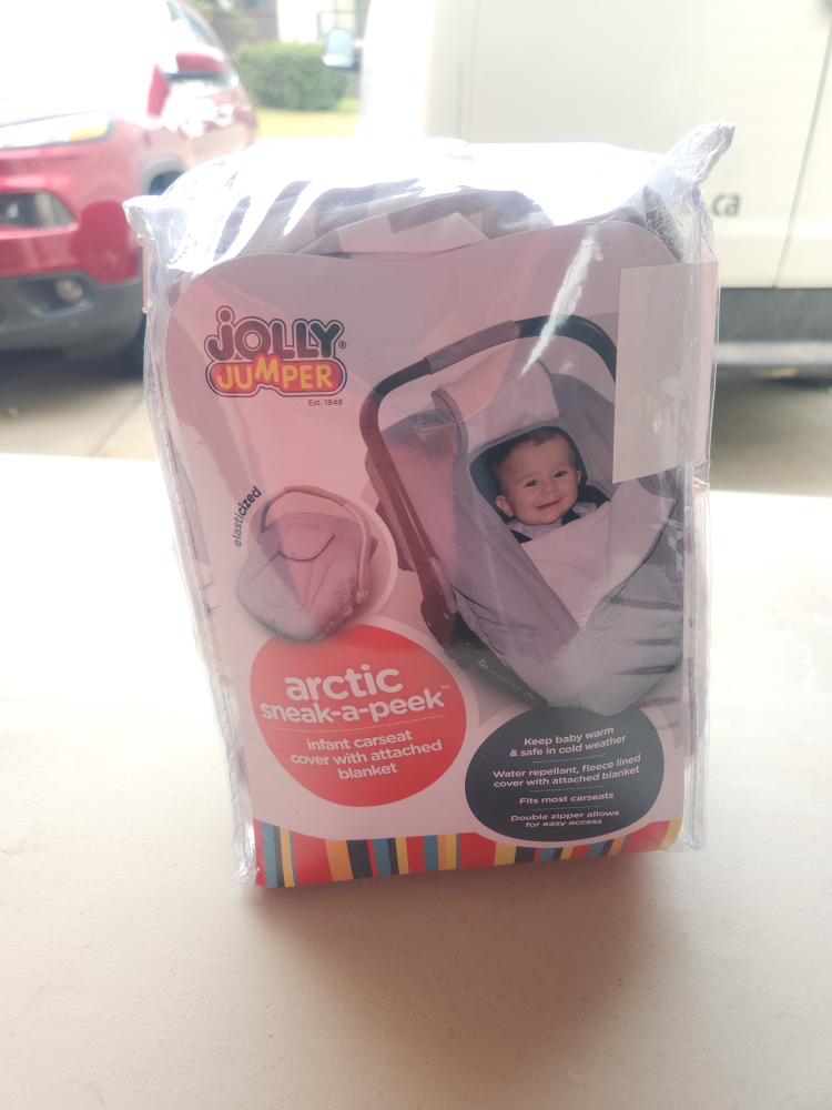 Jolly Jumper Arctic Sneak-a-Peek Infant Carseat Cover