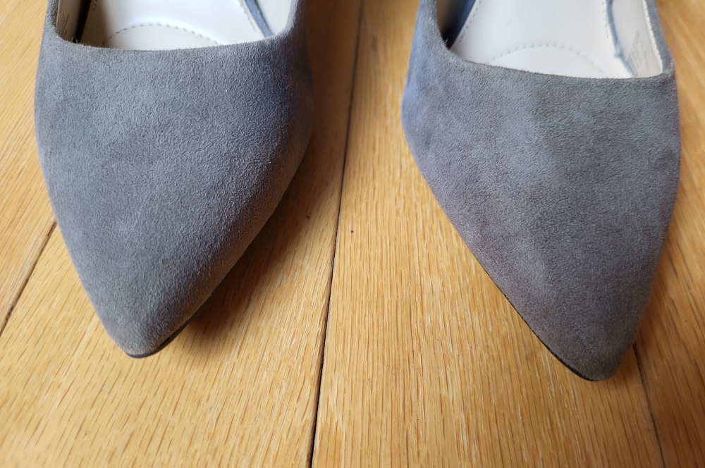 ❣��️ New Suede Heels Jones New York Pumps Delta Gray size 6 image indicator(8)
