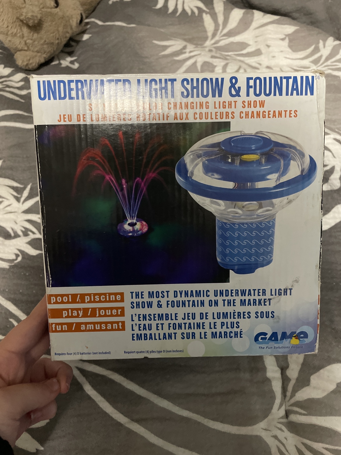 underwater light show and fountain