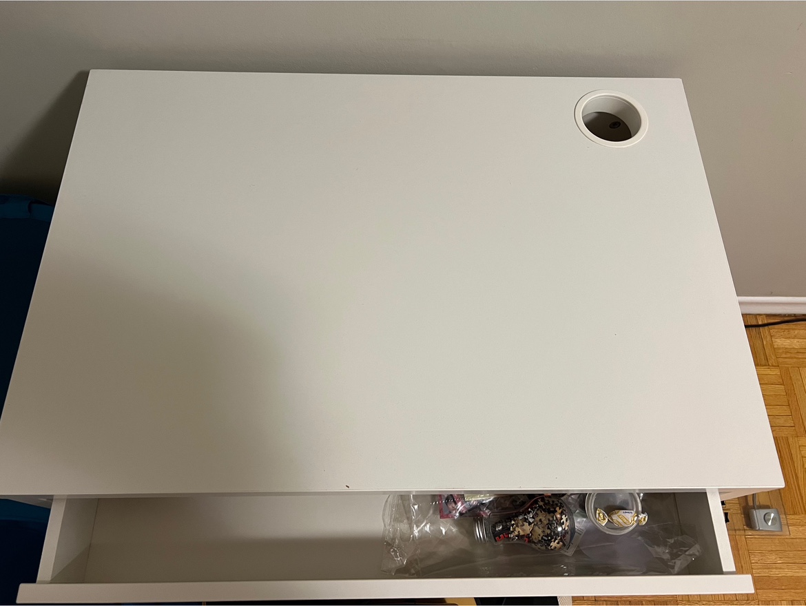 Micke Ikea desk with drawer
