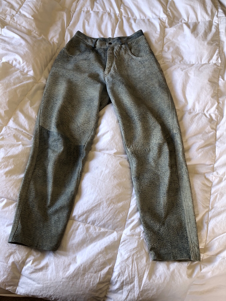 Vintage Leather Pants “Acid Wash Denim Look” made in Canada image indicator(4)