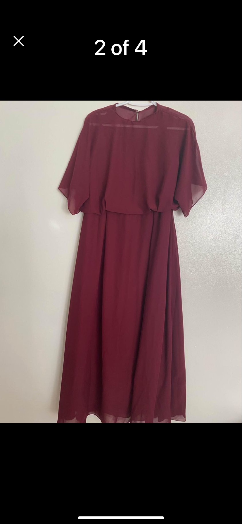 Burgundy Bridesmaid Dress - photo 4