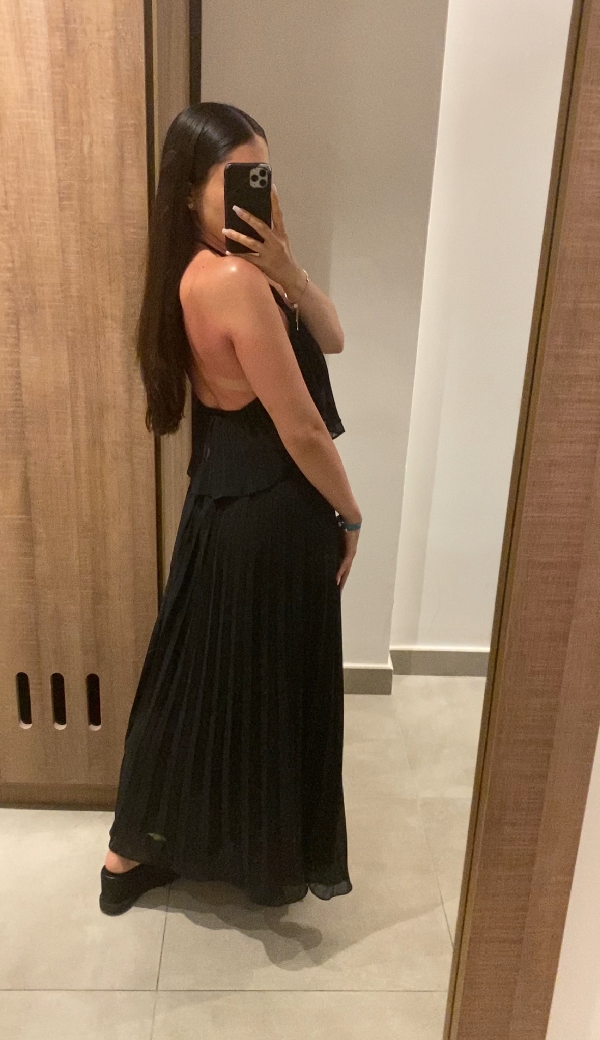 Fashion Nova | Black Pleated Skirt Set - S image indicator(4)