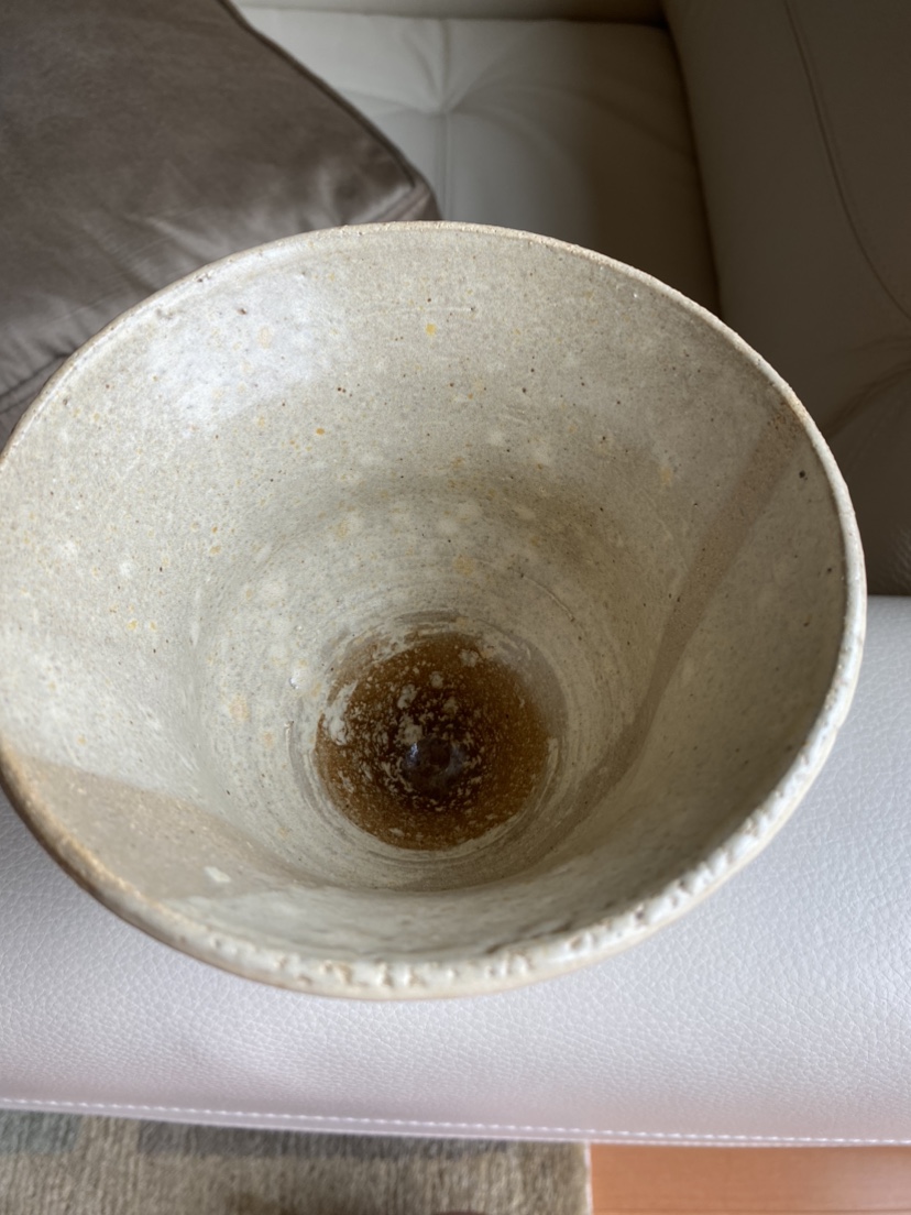 Handmade clay glazed pot signed by artist image indicator(4)