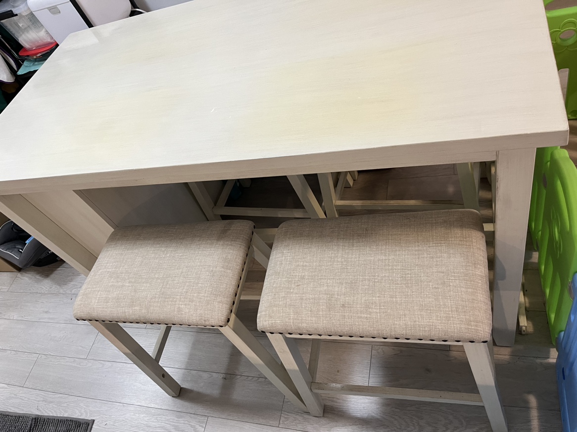 Latour Counter Height Dining Set w/ 4 Upholstered Seats - photo 2