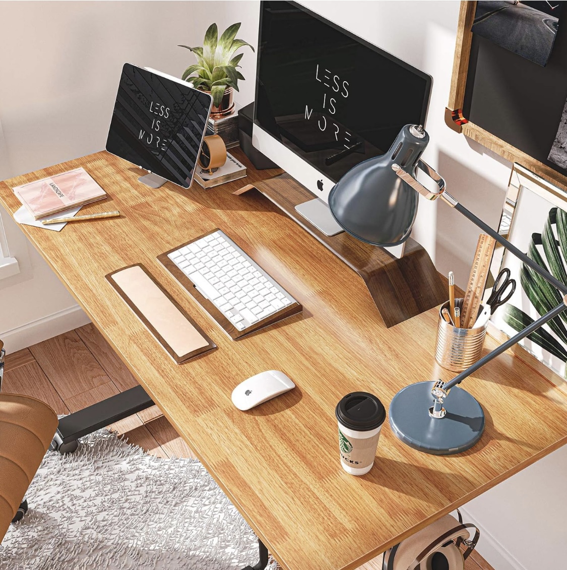 Adjustable Standing Desk - manual Adjustable 48 x 24 In - photo 3